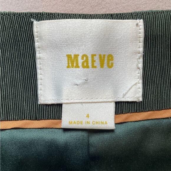 Green Maeve Pencil Skirt with Polka Dot Pattern Size 4 - Picture 4 of 4